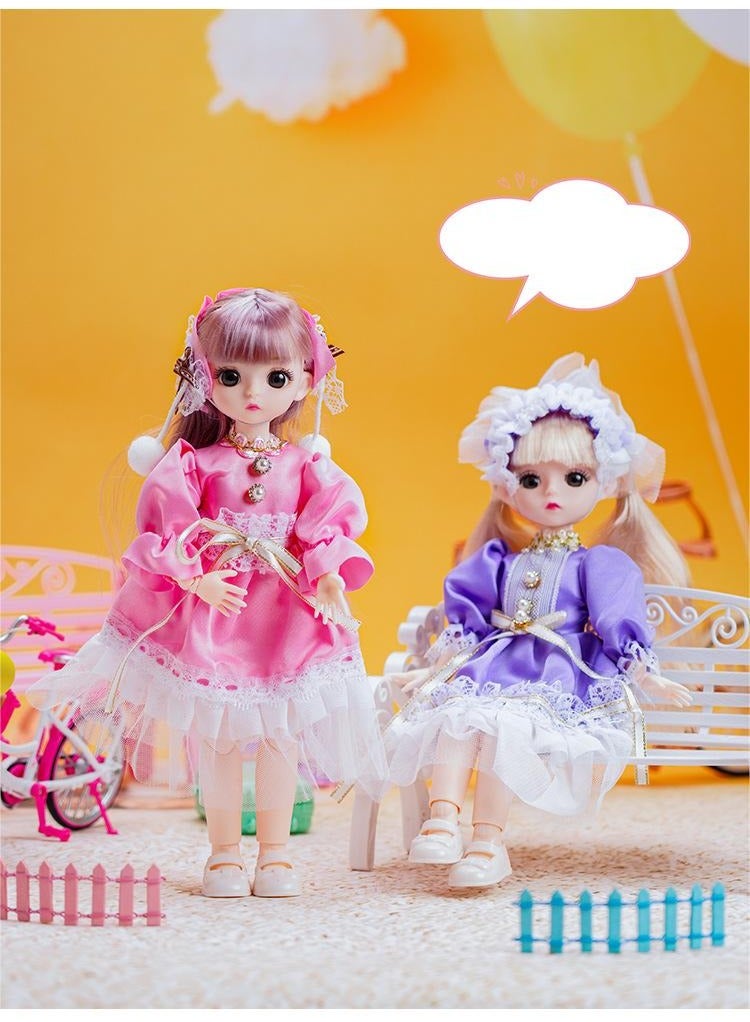 30 cm dressable doll, movable joints, girls' holiday birthday gifts - Image 2